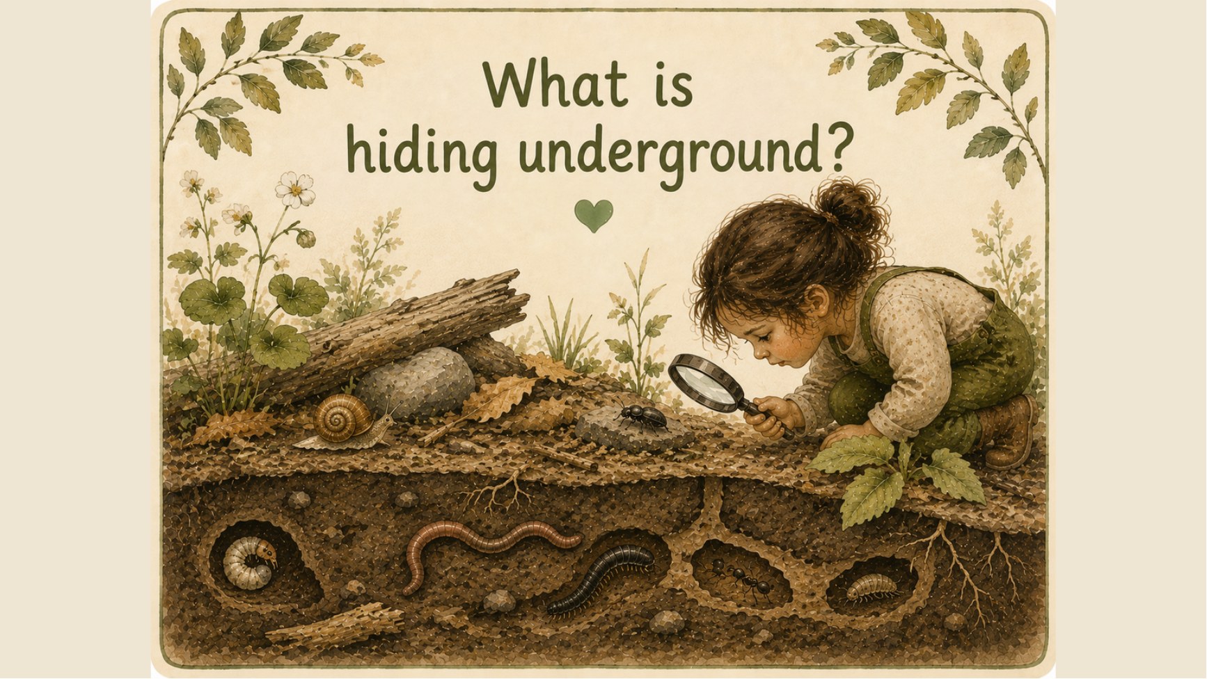Bugs & Minibeasts printable: Who is visiting the flowers?