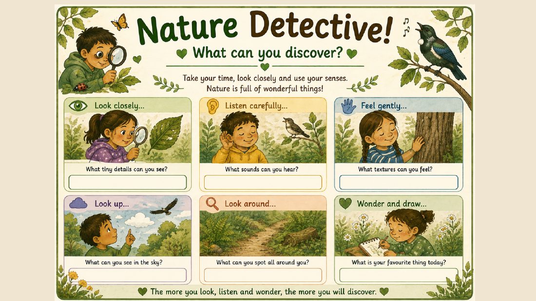 Nature card: Nature Detective! What can you discover?