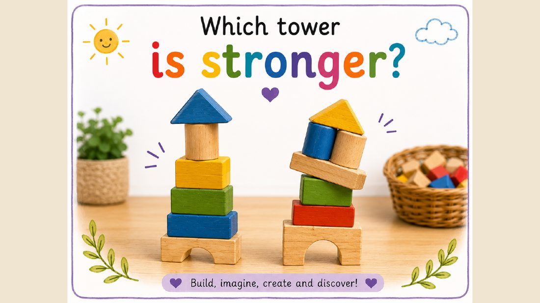Construction card: Which tower is stronger?