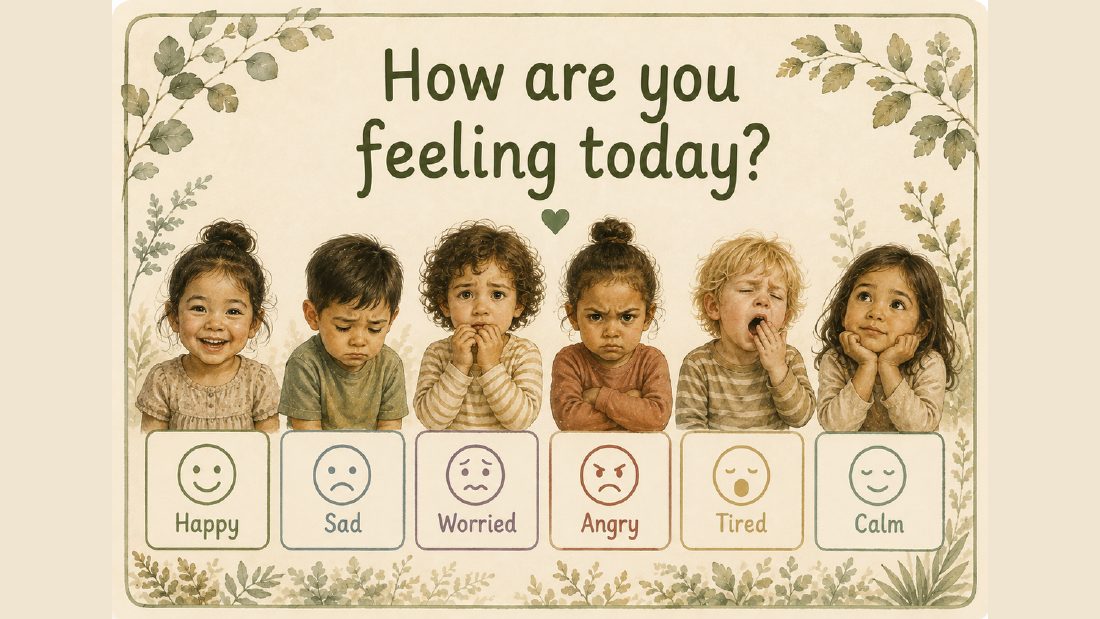 Feelings & Wellbeing card: How are you feeling today?