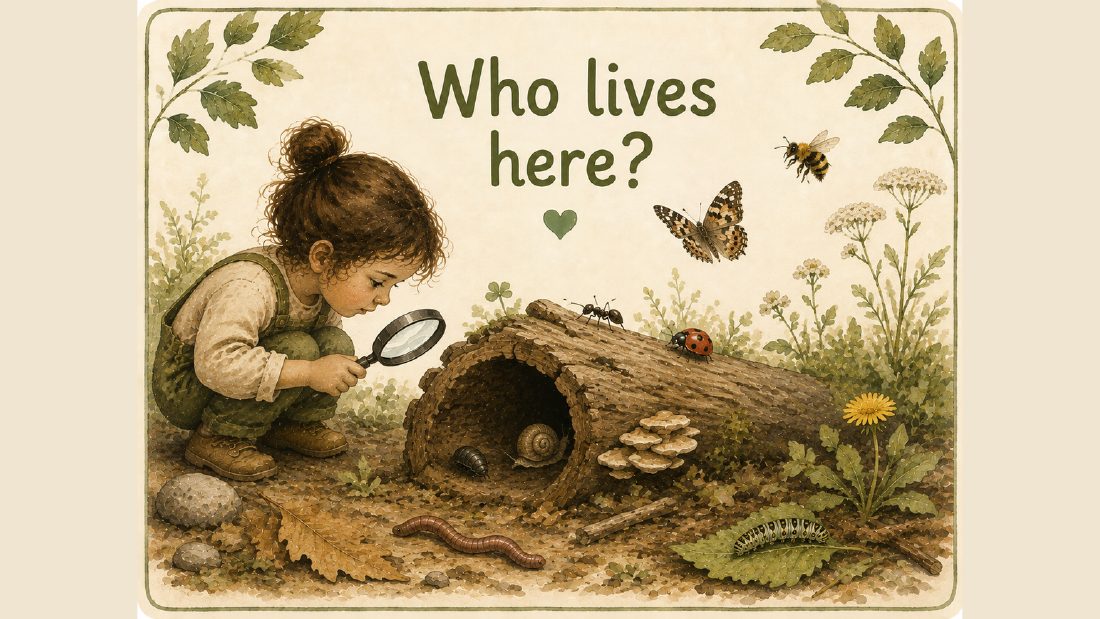 Bugs & Minibeasts card: Who lives here?